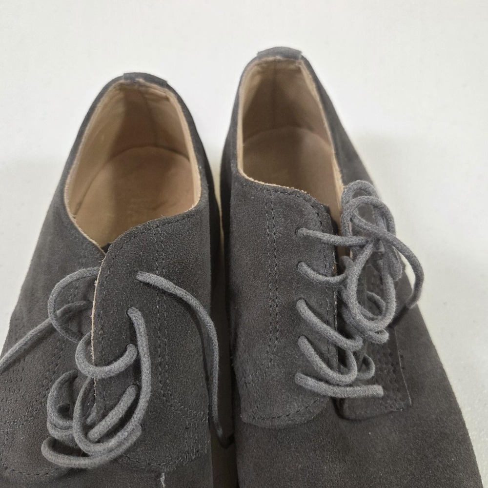 Walk-Over Men's Suede Lace-Up Oxfords Size 10 M Gray - Picture 4 of 7